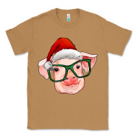 Toasted Coconut christmas pig with santa claus hat Classic Tee - RanaPortraitStore