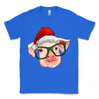 True Royal christmas pig with santa claus hat Classic Tee - RanaPortraitStore
