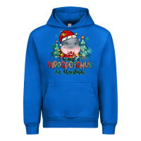 Cobalt i want a hippopotamus for christmas Urban Hoodie - MaliasSmallBusiness