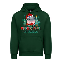 Forest Green i want a hippopotamus for christmas Urban Hoodie - MaliasSmallBusiness