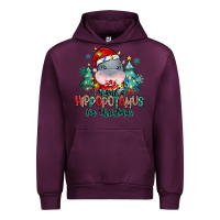 Mauve Wine i want a hippopotamus for christmas Urban Hoodie - MaliasSmallBusiness