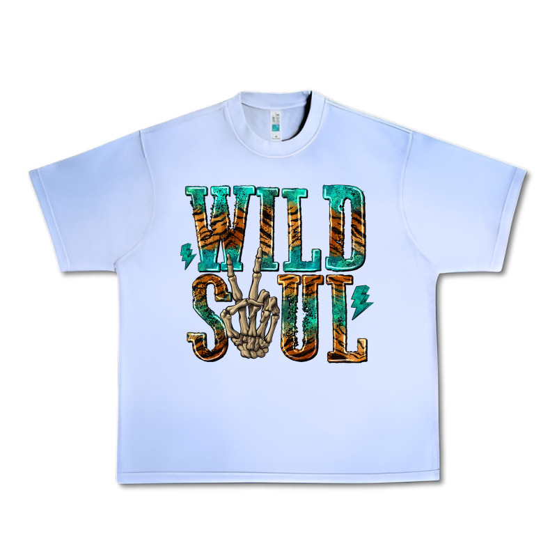 Wild Soul With Skeleton Hand Urban Heavy Tee by texasbilliewilder | Teevron