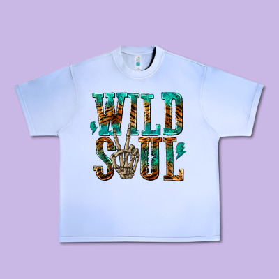 Urban Heavy Tee wild soul with skeleton hand