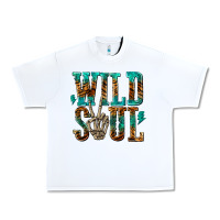 White wild soul with skeleton hand Urban Heavy Tee - texasbilliewilder