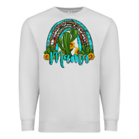 Dove Grey western cactus and sunflower mama rainbow Premium Sweatshirt - Artiststas