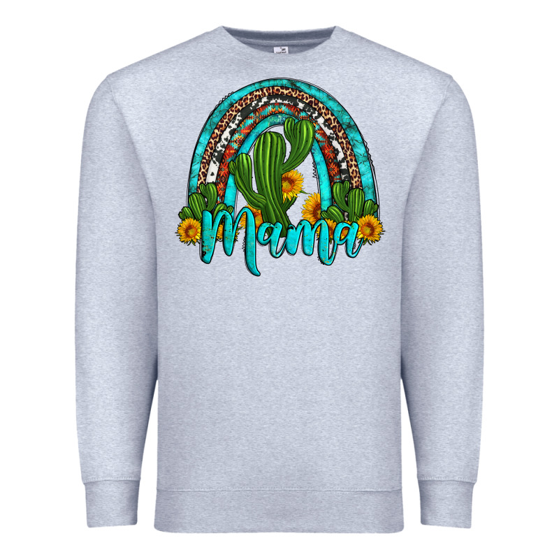 Western Cactus And Sunflower Mama Rainbow Premium Sweatshirt by Artiststas | Teevron