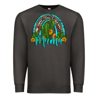Smoke western cactus and sunflower mama rainbow Premium Sweatshirt - Artiststas