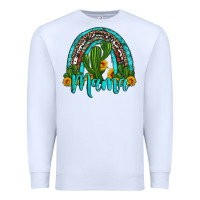 White western cactus and sunflower mama rainbow Premium Sweatshirt - Artiststas