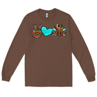 Chestnut peace love thanksgiving turkey Long Sleeve Tee - RanaPortraitStore