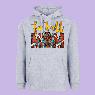 Football Mom Heavyweight Hoodie Designed By Jahusdesignshop