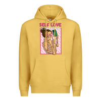Antique Gold self love is the best love Premium Hoodie - MaliasSmallBusiness