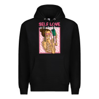 Black self love is the best love Premium Hoodie - MaliasSmallBusiness