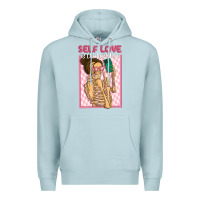 Blue Mist self love is the best love Premium Hoodie - MaliasSmallBusiness