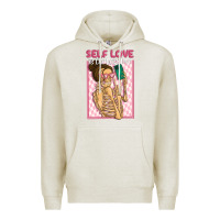 Oatmeal Heather self love is the best love Premium Hoodie - MaliasSmallBusiness
