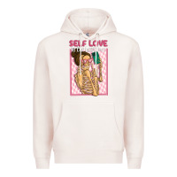 Pale Pink self love is the best love Premium Hoodie - MaliasSmallBusiness