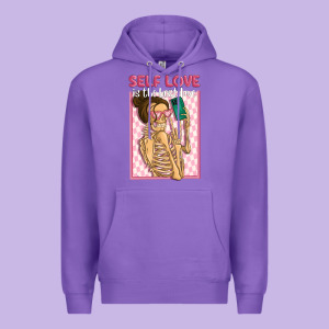 Self Love Is The Best Love Premium Hoodie Designed By Maliassmallbusiness