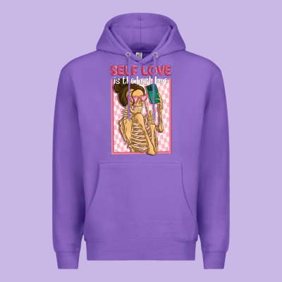 Self Love Is The Best Love Premium Hoodie Designed By Maliassmallbusiness
