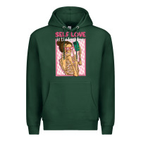 Sports Green self love is the best love Premium Hoodie - MaliasSmallBusiness