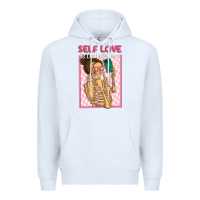 White self love is the best love Premium Hoodie - MaliasSmallBusiness
