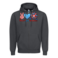 Smoke peace love america Zipper Hoodie - HRA Design Shop