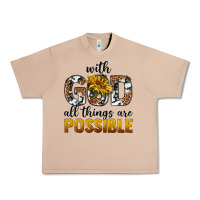 Burro with god al things ara possible Urban Heavy Tee - texasbilliewilder