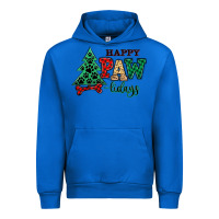 Cobalt happy pawlidays christmas pets Urban Hoodie - MaliasSmallBusiness
