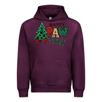Mauve Wine happy pawlidays christmas pets Urban Hoodie - MaliasSmallBusiness