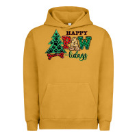 Pigment Peanut Butter happy pawlidays christmas pets Urban Hoodie - MaliasSmallBusiness
