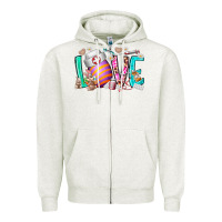 Oatmeal Heather love easter day nurse Zipper Hoodie - RacoonDesign