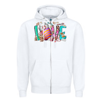 White love easter day nurse Zipper Hoodie - RacoonDesign