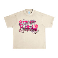Sandshell pink it's my birthday Urban Heavy Tee - Zillion Design Studio