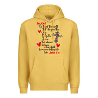 Antique Gold for god so loved the world Premium Hoodie - MaliasSmallBusiness