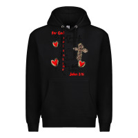 Black for god so loved the world Premium Hoodie - MaliasSmallBusiness