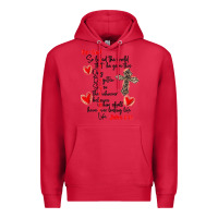 Cardinal for god so loved the world Premium Hoodie - MaliasSmallBusiness