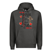 Charcoal Heather for god so loved the world Premium Hoodie - MaliasSmallBusiness