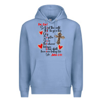 Colony Blue for god so loved the world Premium Hoodie - MaliasSmallBusiness