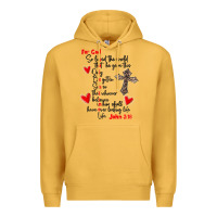 Mustard for god so loved the world Premium Hoodie - MaliasSmallBusiness
