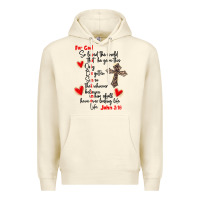 Sandshell for god so loved the world Premium Hoodie - MaliasSmallBusiness