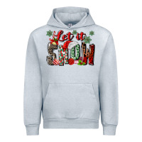 Heather Grey let it snow Urban Hoodie - MaliasSmallBusiness