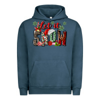 Pigment Midnight Navy let it snow Urban Hoodie - MaliasSmallBusiness