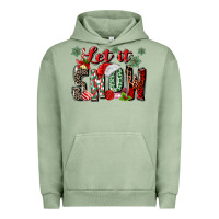 Pigment Oil Green let it snow Urban Hoodie - MaliasSmallBusiness