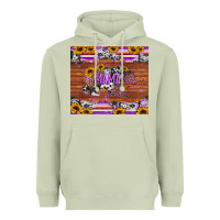 Matcha mama bear sunflowers purple Heavyweight Hoodie - Jasminsmagicworld