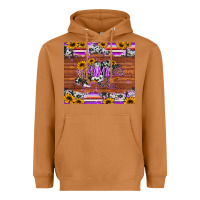 Meerkat mama bear sunflowers purple Heavyweight Hoodie - Jasminsmagicworld