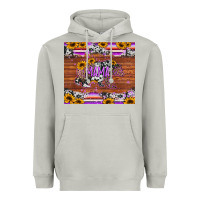 Moon Dust mama bear sunflowers purple Heavyweight Hoodie - Jasminsmagicworld