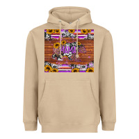 Mushroom mama bear sunflowers purple Heavyweight Hoodie - Jasminsmagicworld