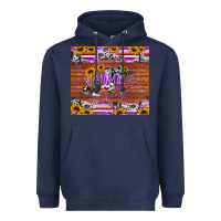 Navy mama bear sunflowers purple Heavyweight Hoodie - Jasminsmagicworld