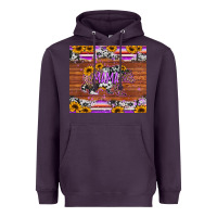 Plum mama bear sunflowers purple Heavyweight Hoodie - Jasminsmagicworld