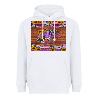 White mama bear sunflowers purple Heavyweight Hoodie - Jasminsmagicworld