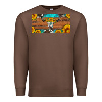 Chestnut longhorn bull skull license plate Premium Sweatshirt - Artiststas