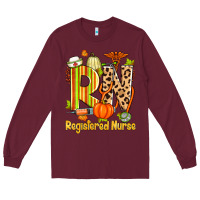 Burgundy fall rn registered nurse Long Sleeve Tee - Zillion Design Studio